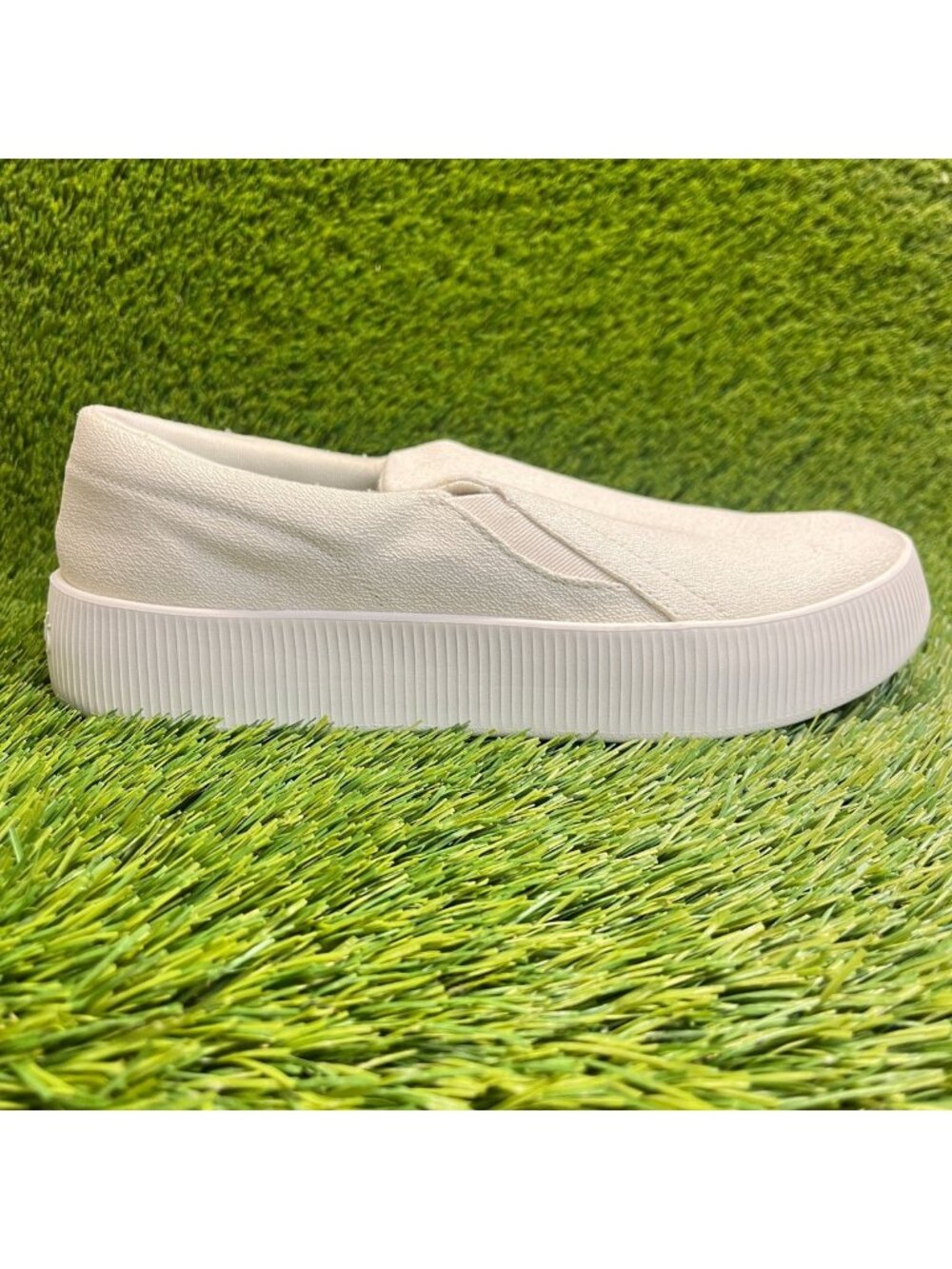 Allbirds Lounger Lift Womens Size 10 ivory Casual Canvas Slip On Shoes Sneakers